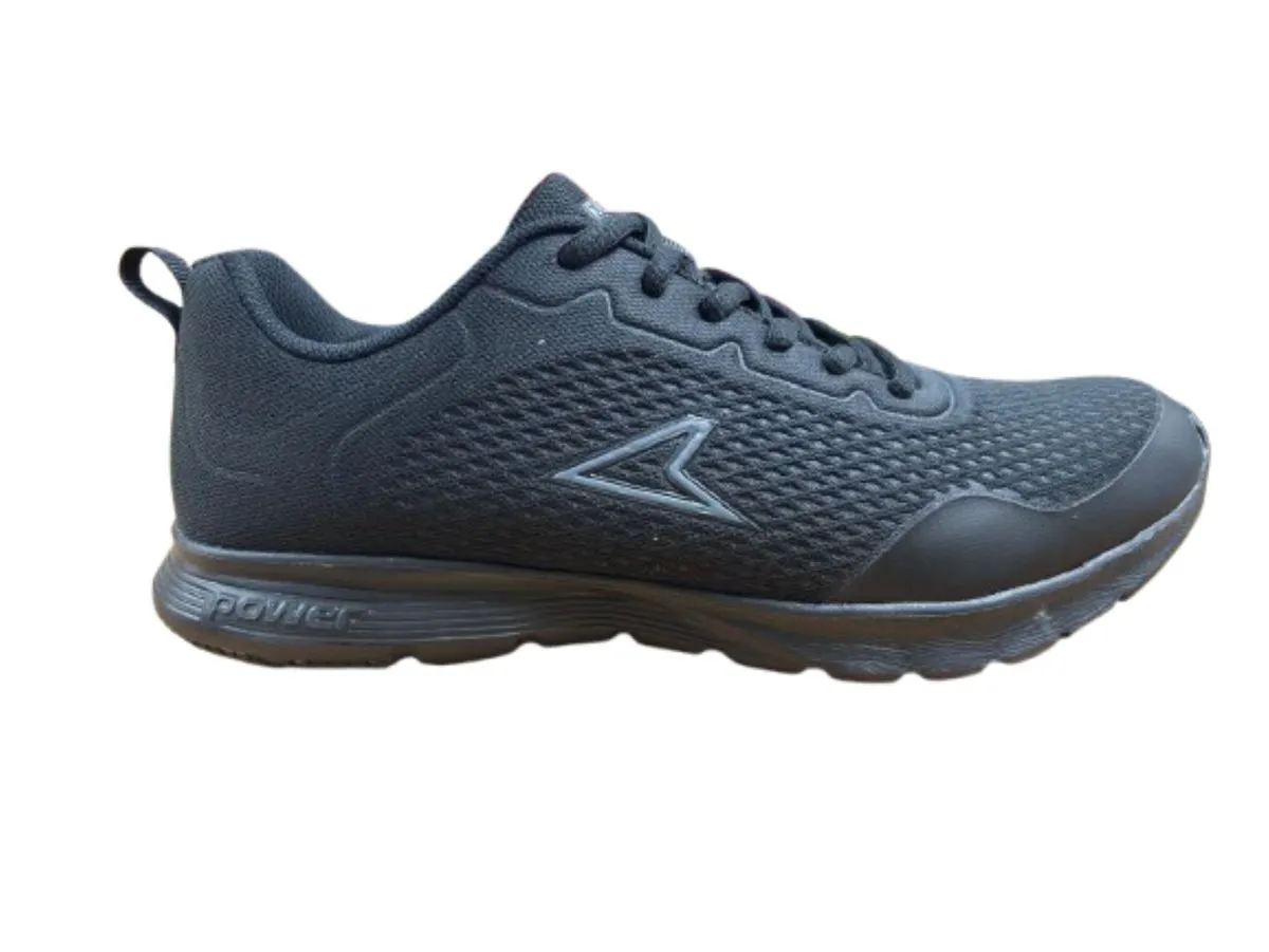 Power Men Black Mesh Solid Trainer