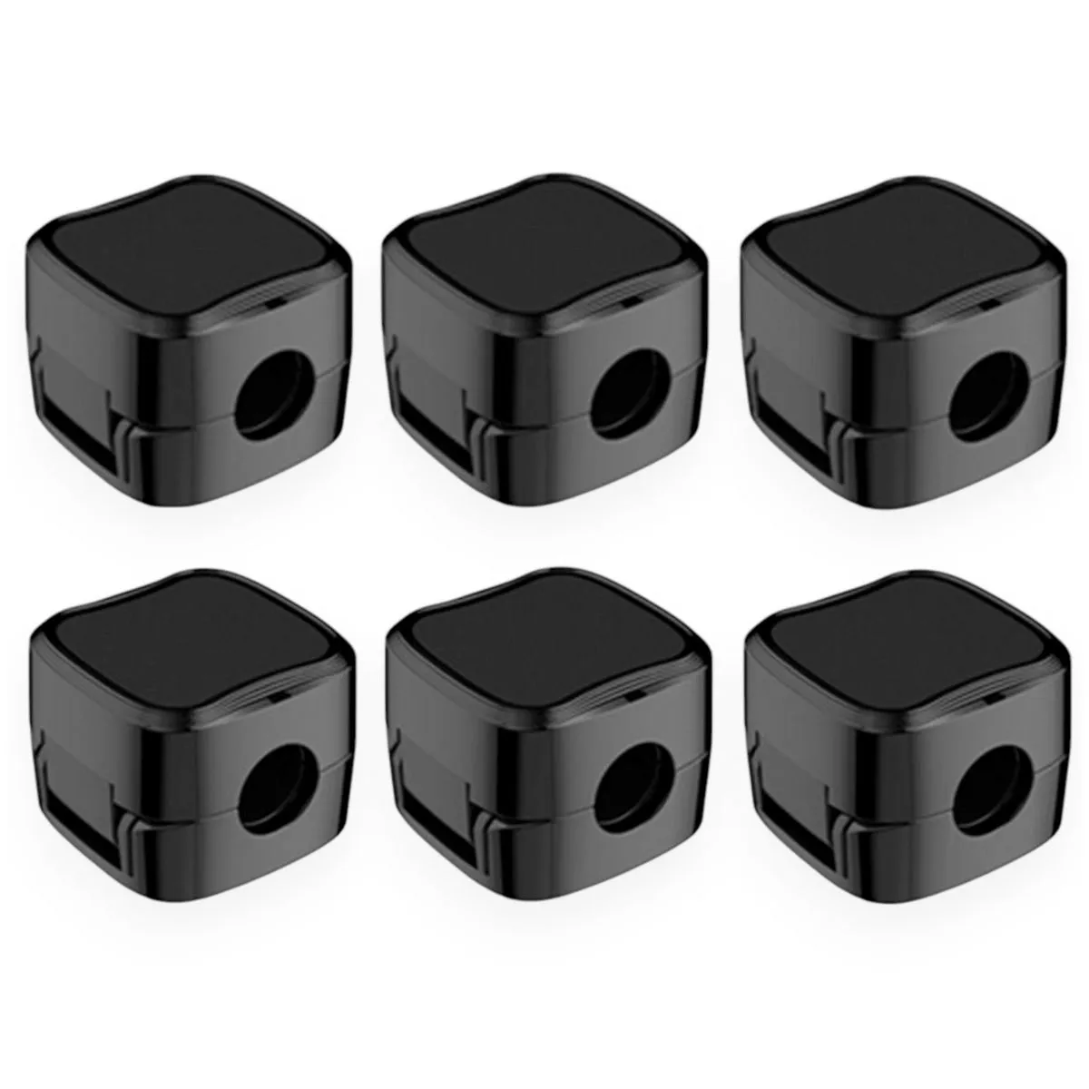 MagniClip Magnetic Desktop Computer Phone Cable Clips Organizer Wire Holder - Black