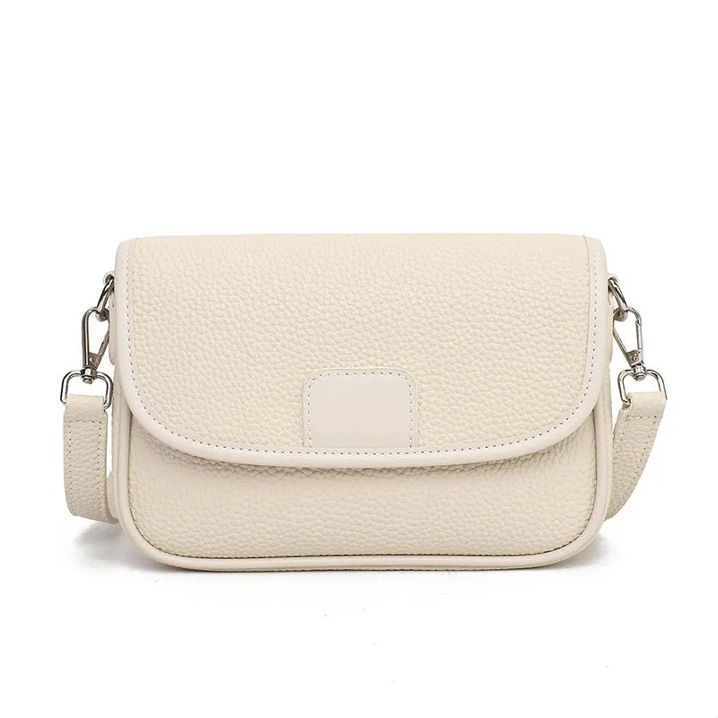 YLT Trendy New Solid Color PU Crossbody Bag