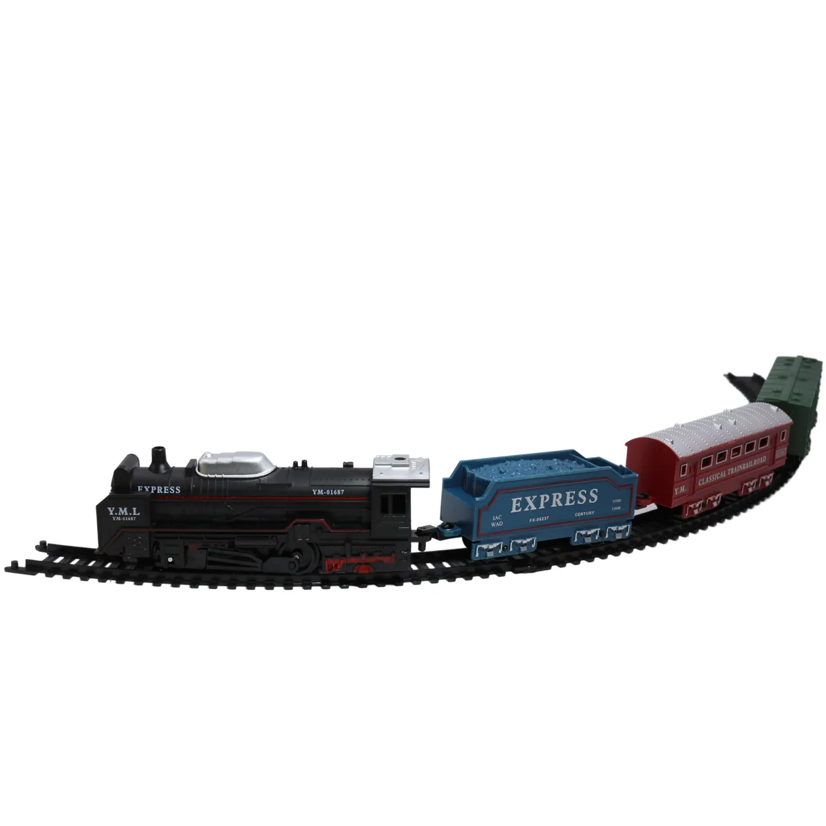 Express Train Track Car Model Set - Battery Operated Toy For Kids