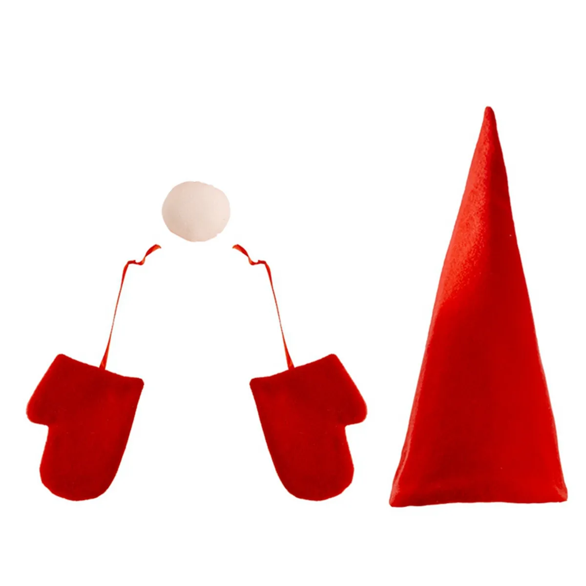 Christmas Tree Decor Christmas Party Supplies Red Ornaments Santa Hat