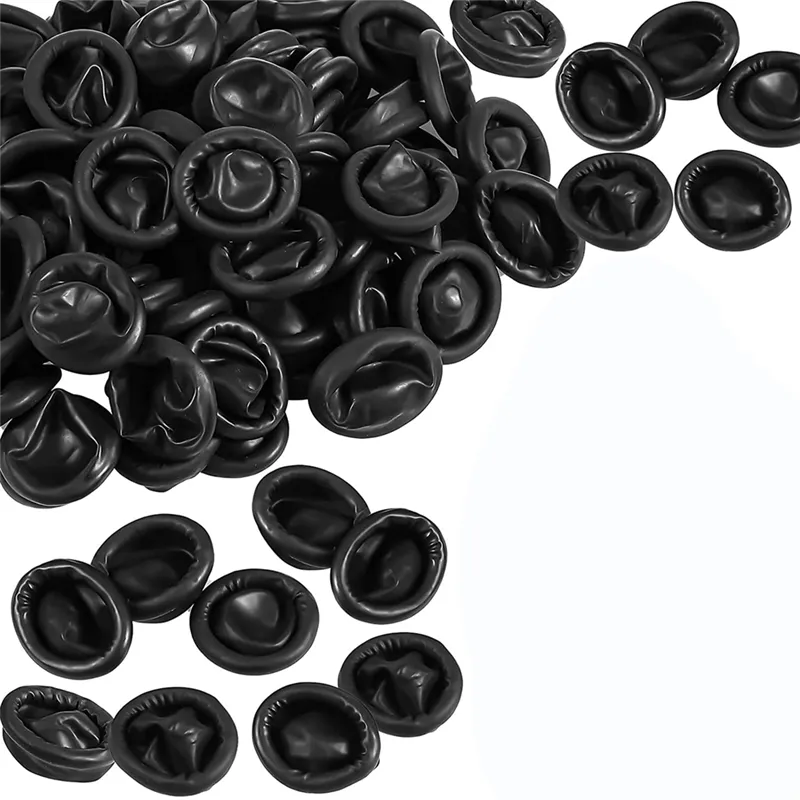 800 Pcs Disposable Latex Finger Cots Protective Gloves Black Finger
