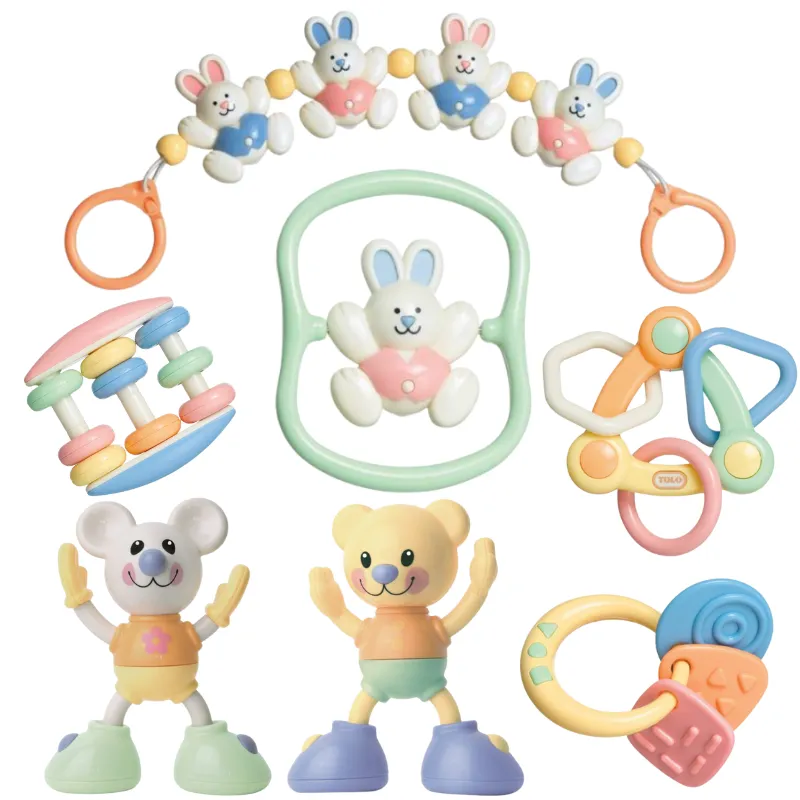 Tolo - Baby Toys and Gift Sets - 6 Rattle, Grab & Play Sets with Gift Boxes