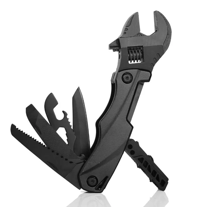 Outdoor multifunctional wrench, folding knife wrench combination tool