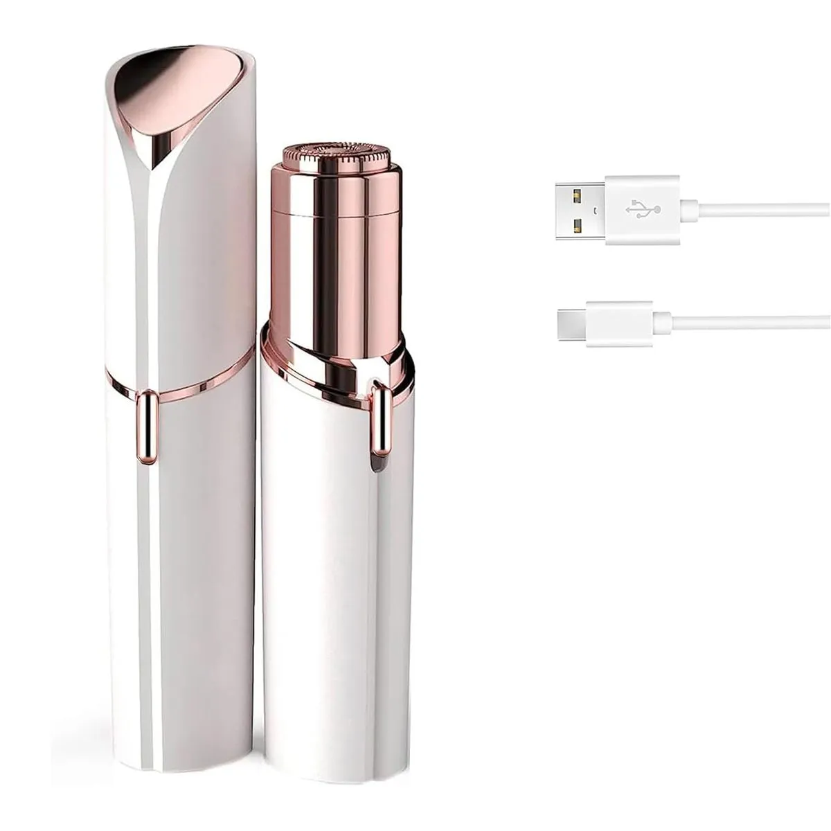 USB Rechargeable Facial Hair Remover for Women - Painless Face Shaver