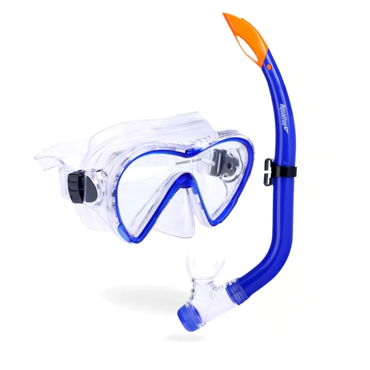 Aqualine Senior Pro Snorkeling Combo - Blue