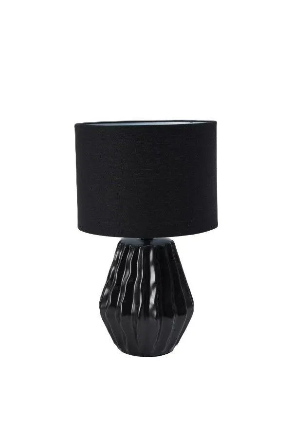 Ceramic Lamp - E14 - White - Black
