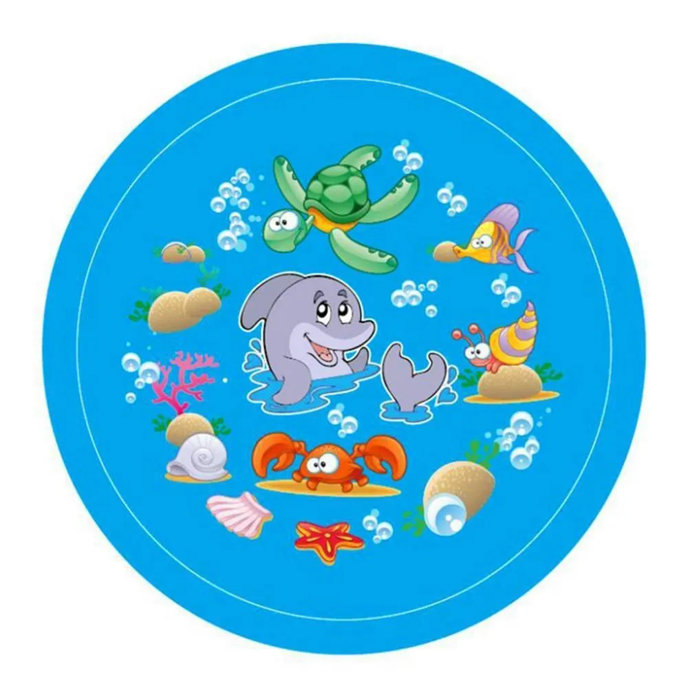 Spray and Splash Kids Outdoor Garden Sprinkle Mat Water Toy - Blue -1.70m - Blue