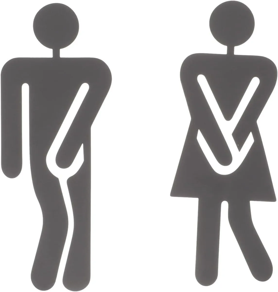 1pair Men Women Restroom Signs Identification Plaques for Bathroom Doors