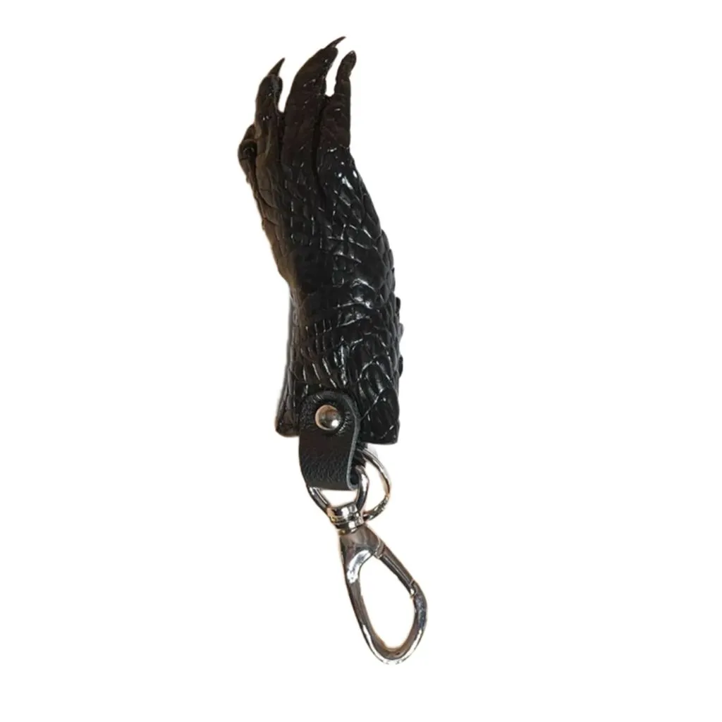 Stylish Purse Charm Fashionable Key Holder Alligator Claw Shape Wallet - Black