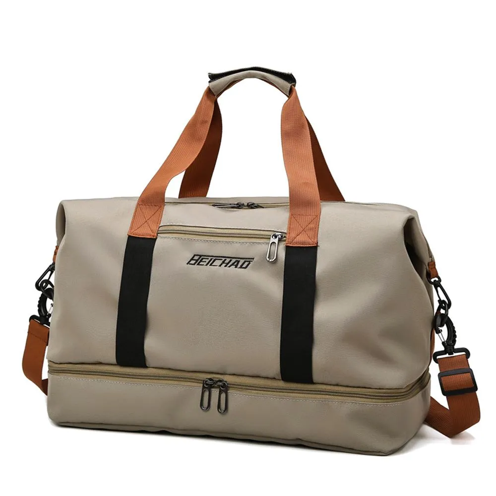 Wet/dry sports gym bag