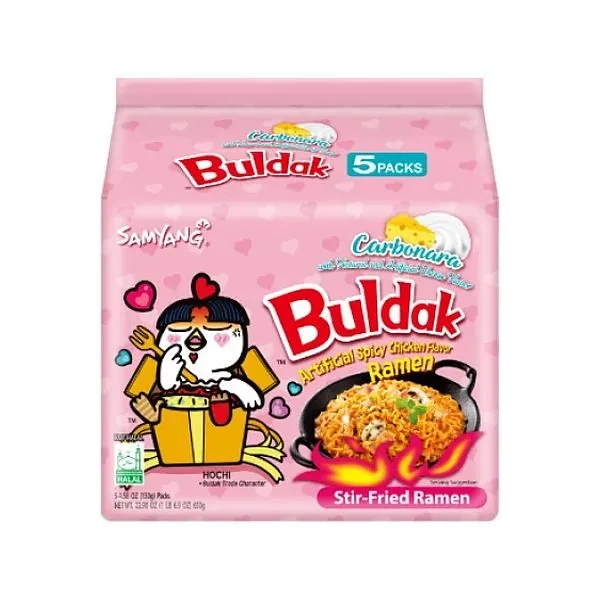 Samyang Hot Chicken Noodle Carbonara - 5 Pack