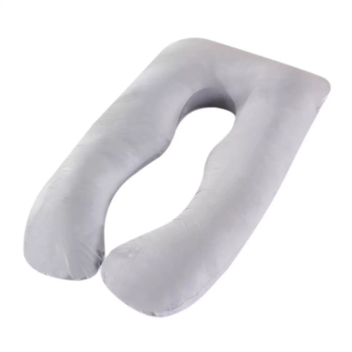 U-Shaped Full Body Maternity Nursing Support Pregnancy Pillow - Grey
