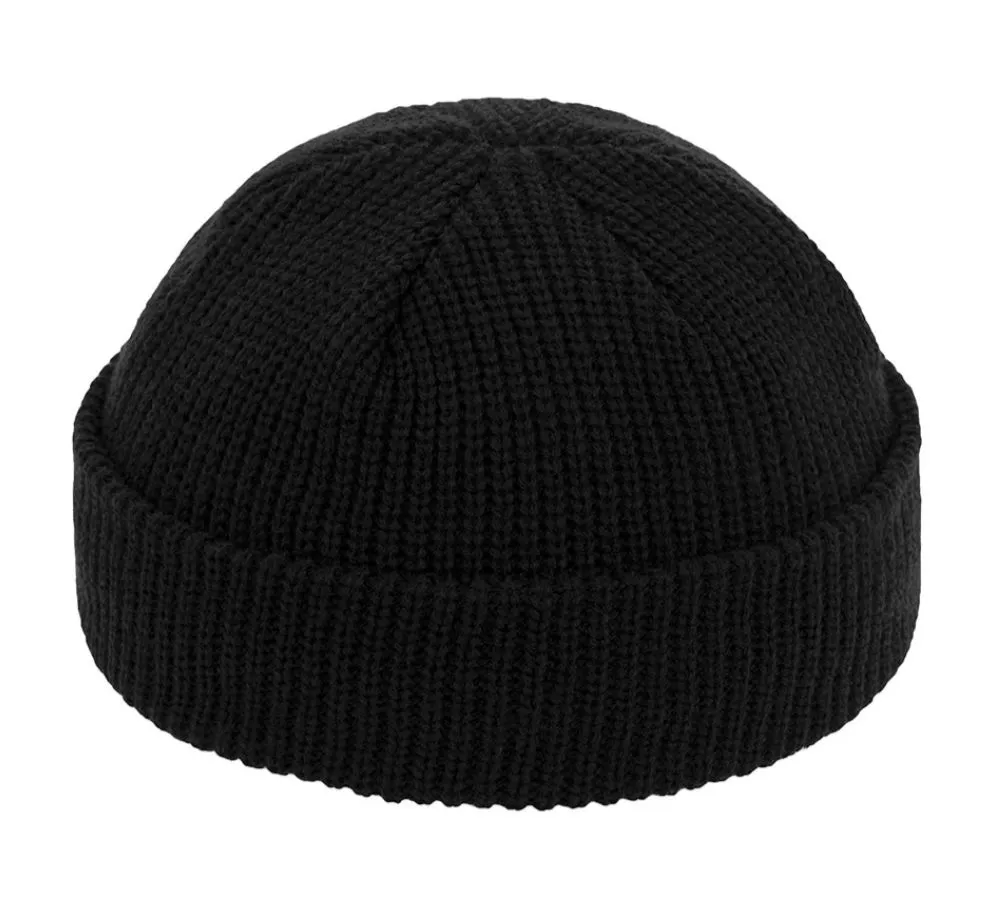 Mini Fisherman Beanie - Black