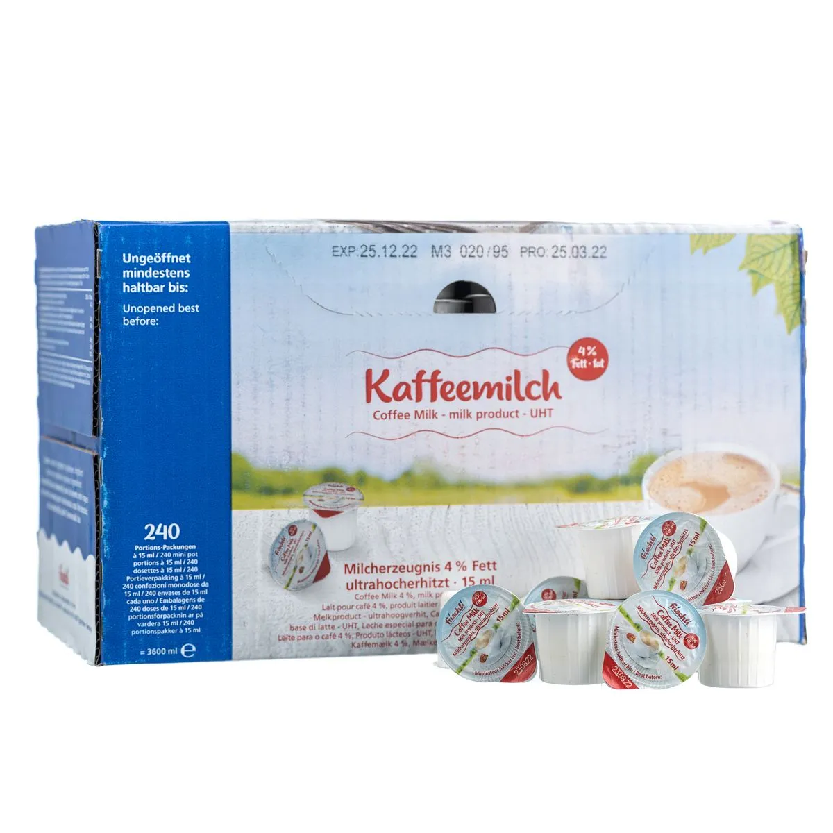 Frischli Long Life Milk 240 x 15ml Pods