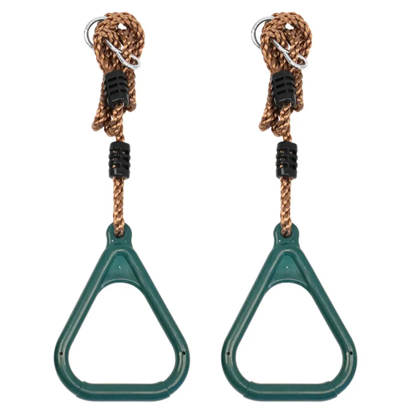 Kids Gymnastic Rings Set with Adjustable Straps for Home Exercise