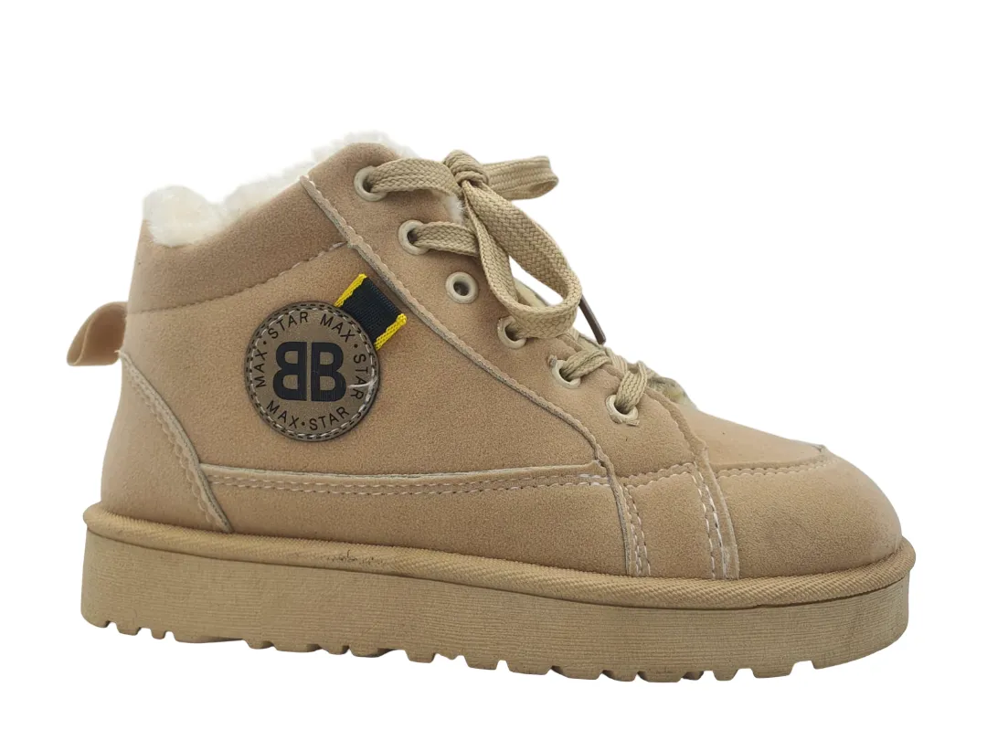 Warm Lace Up Boots - Warm Inner Lining