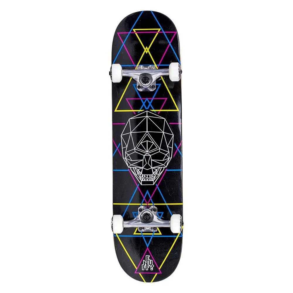 Enuff Geo Skull 8" Complete Skateboard Street - CMYK