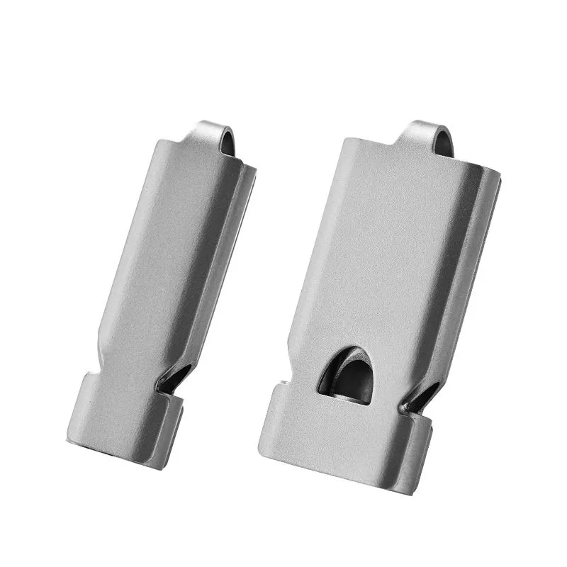 Titanium Beadless High-Frequency Survival Whistle