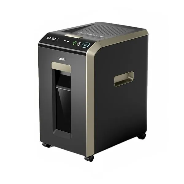 Deli Automatic Large Paper Shredder 200 Sheets 30L Bin Black