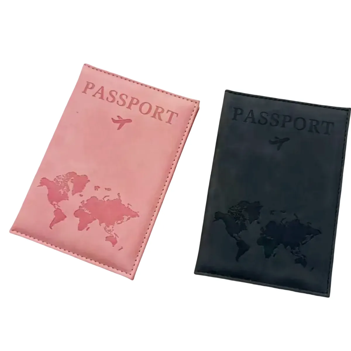 2pcs Passport Holders Stylish Travel Wallets for Couples