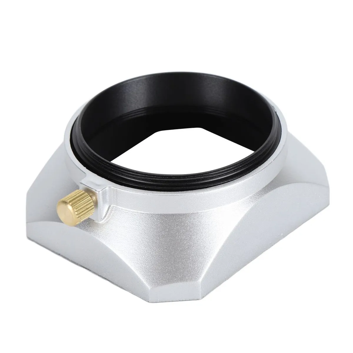 49mm Square Lens Shade for Digital Cameras (Silver)