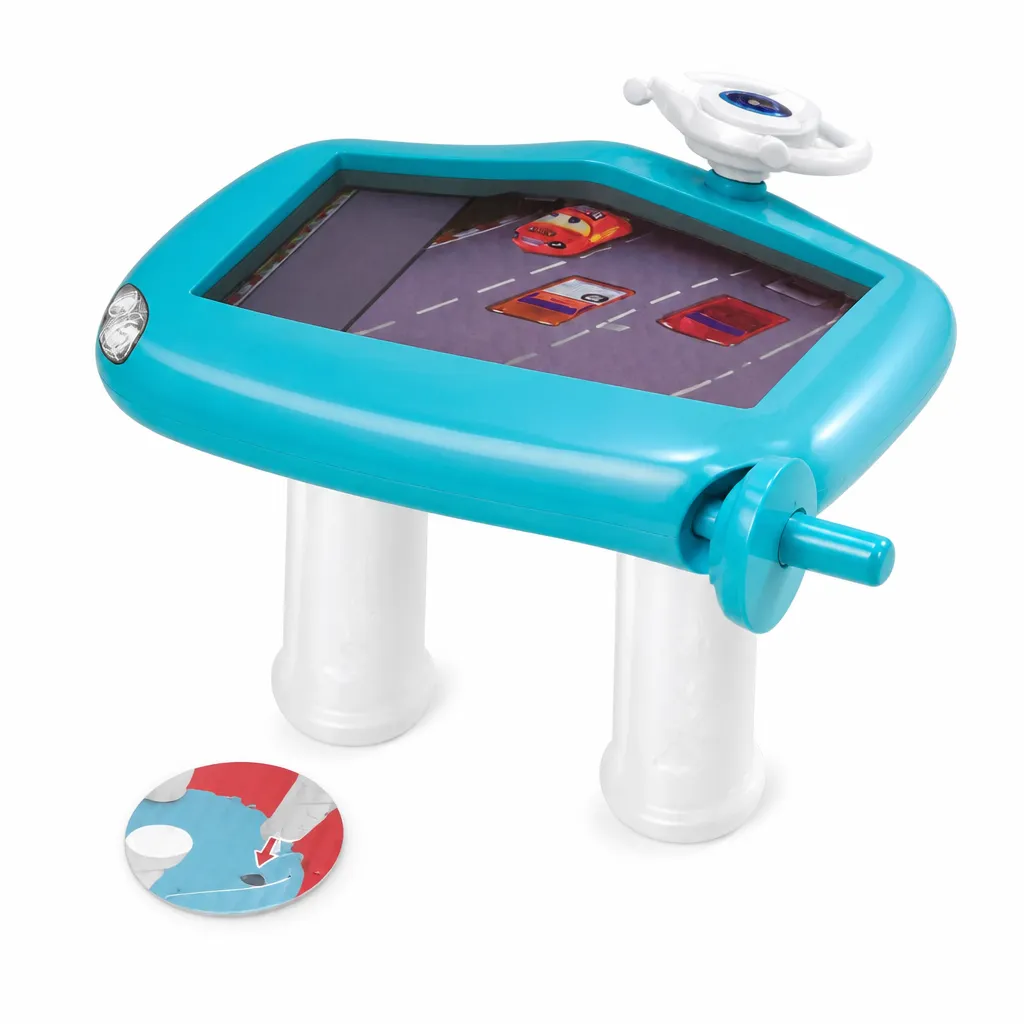 Children S Racing Game Table for Ages 3 Steering Wheel Dynamic