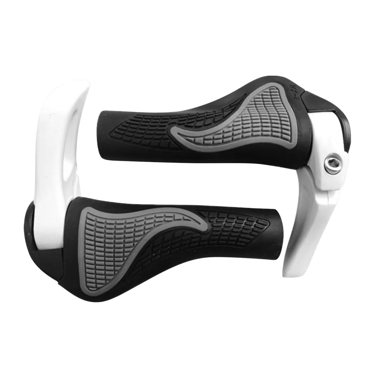 Bike Handlebar Grips Mountain Bicycle Grip End - White
