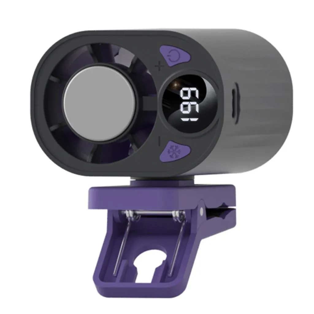 Multi-Function Umbrella Clip Cooling Fan - Black - Cooling Version