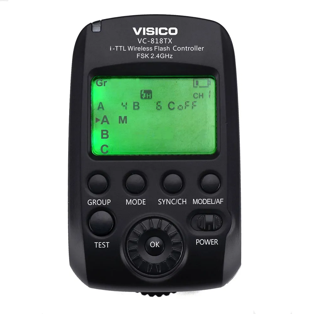 Visico VC-818TXN iTTL Wireless Trigger for Nikon DSLR & Mirrorless Cameras