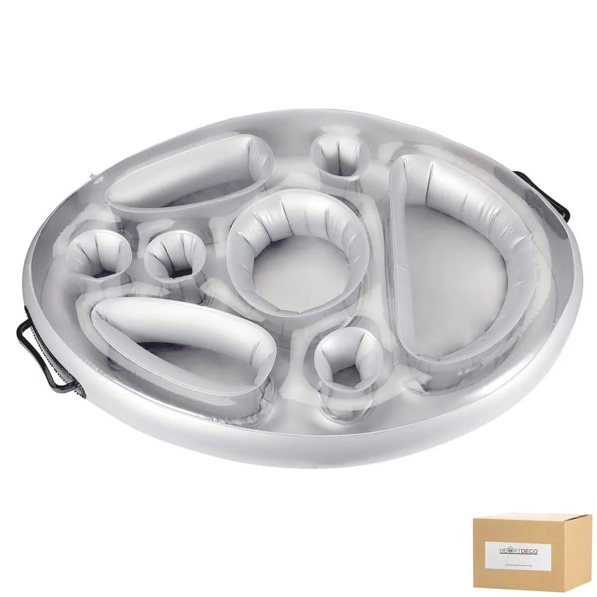 Heartdeco Inflatable Pool Floating Bar Drink Holder
