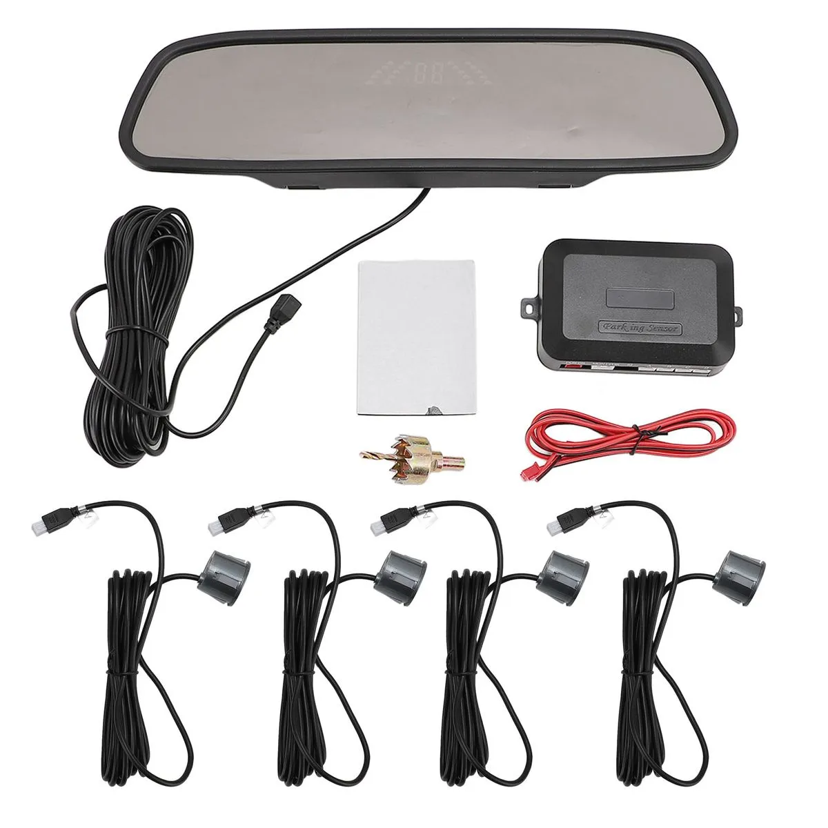 Reverse Radar, 4 Sensors, LED, SUV, Gray