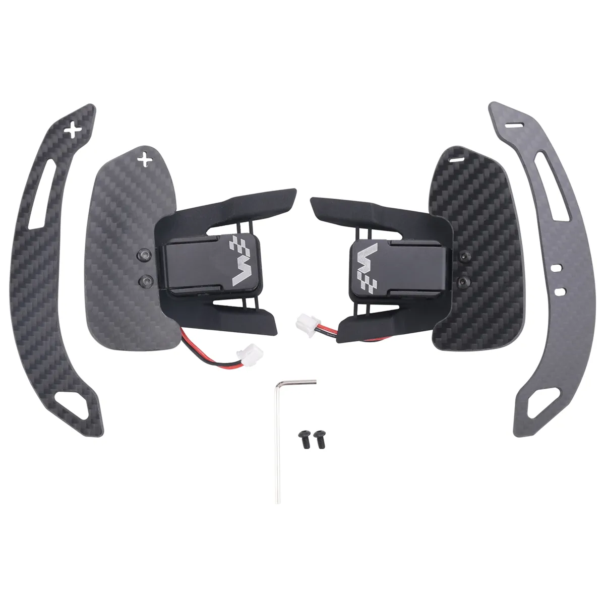 Sports Steering Wheel Real Carbon Fiber Compatible with Universal