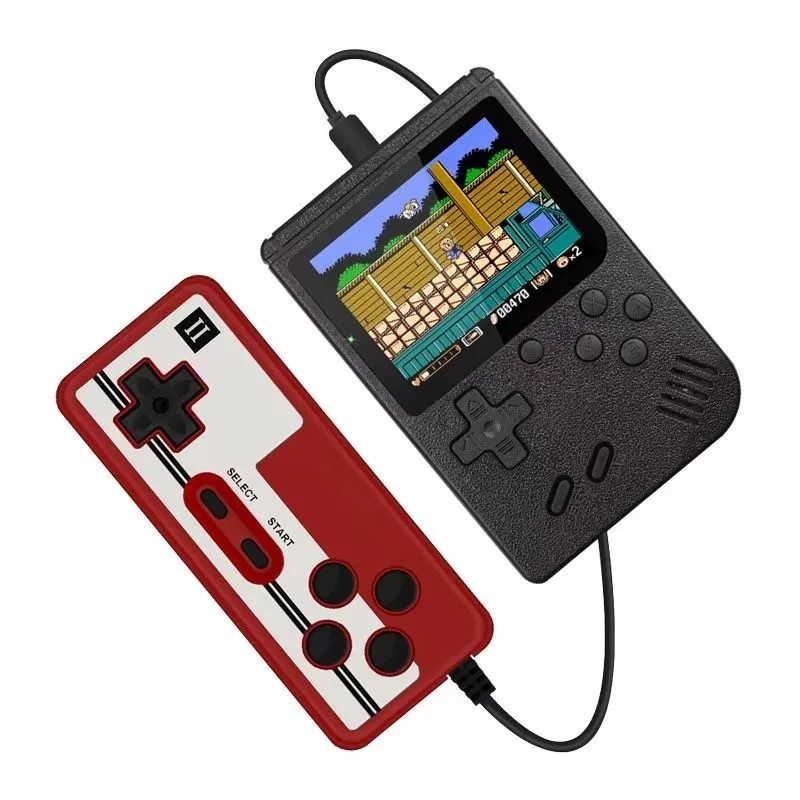 Mini Handheld Game Console Retro Mini Gameboy Game Console Built-in 400 - Black