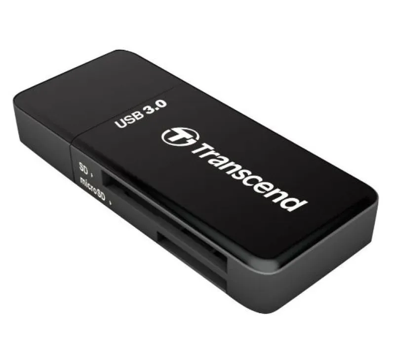 Transcend SD Card Reader - RDF5K SD and MicroSD USB3.0 Memory Card Reader