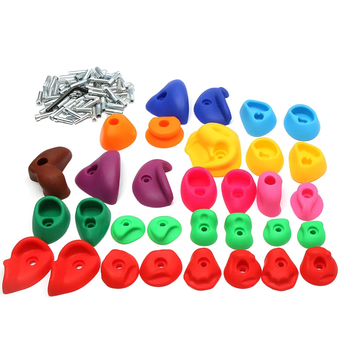 32 Piece Climbing Stand Set for Climbing Walls for Adults and Kids