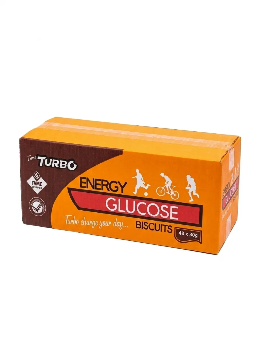 Fame Turbo Energy Glucose Biscuits (48 x 30g Box)