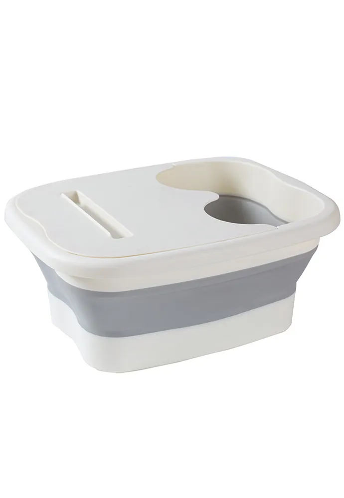 Advanced Foldable Massage Foot Basin With Lid And Mobile Phone Bracket Groove