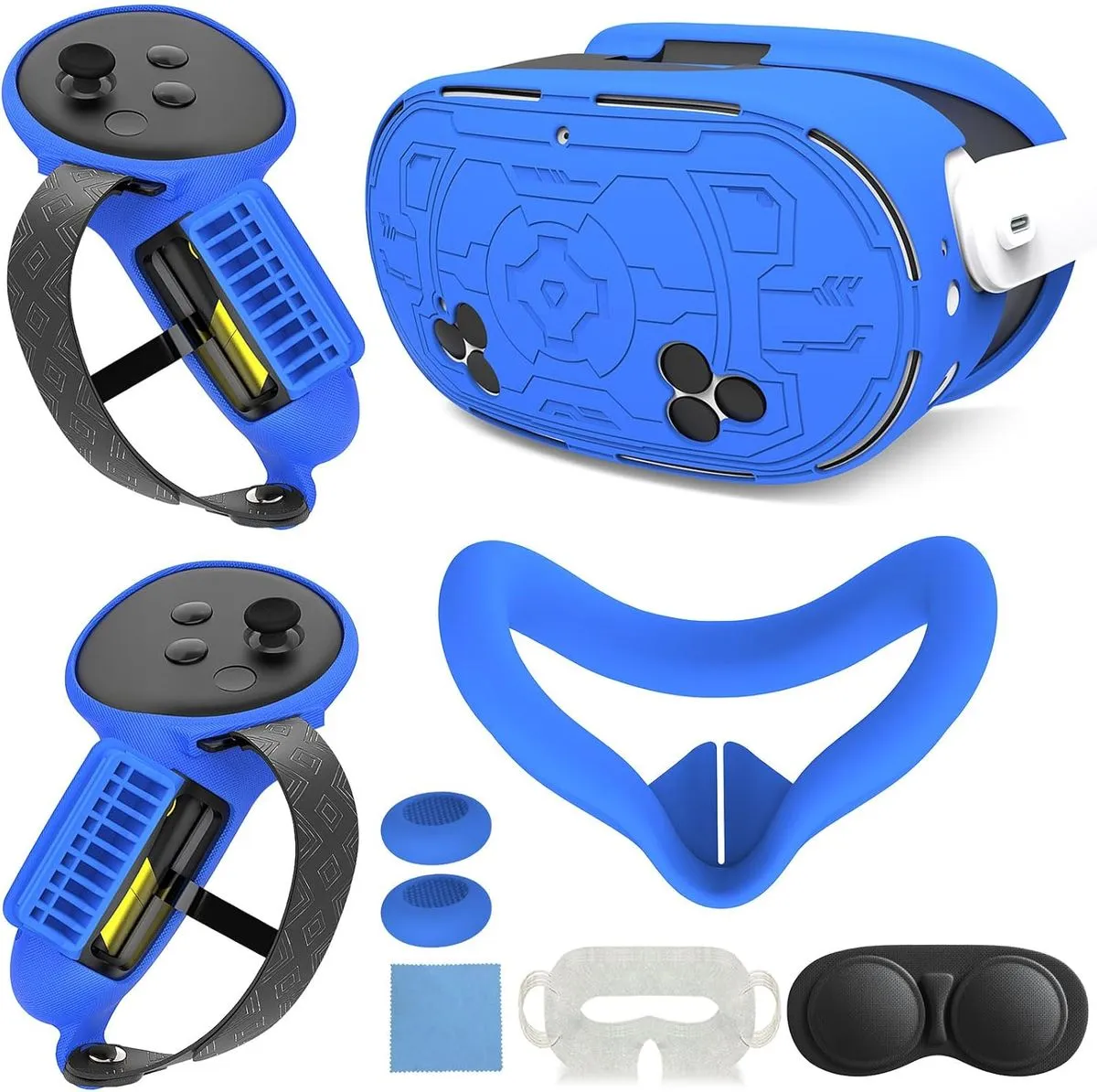 VR Accessories Silicone Cover Set Compatible with Meta Quest 3