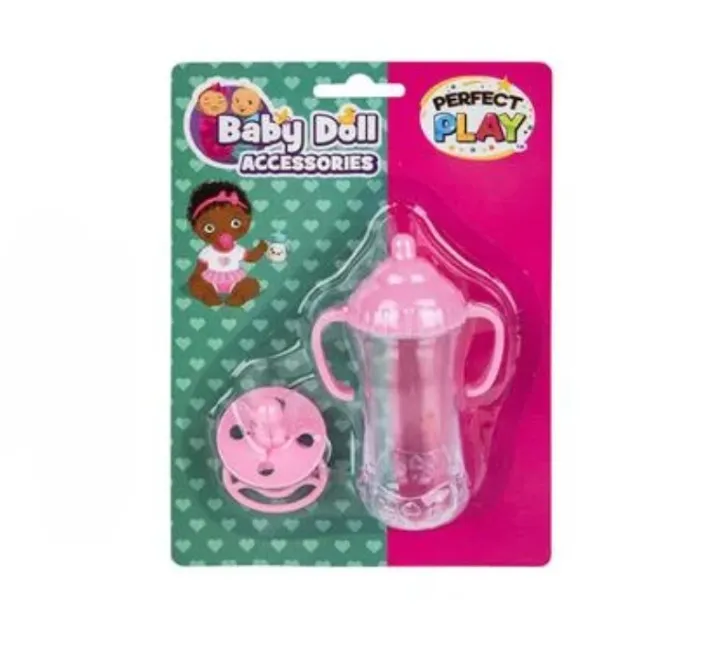 Baby Doll Care Duo: Pacifier and Bottle for Imaginative Play