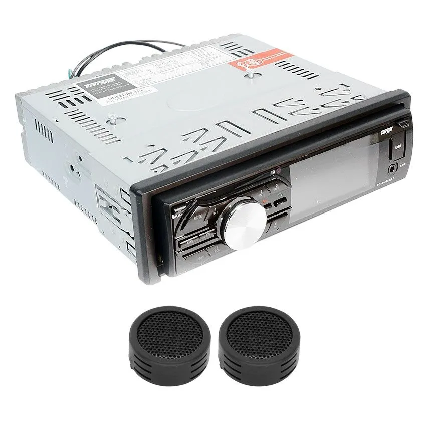 Targa TG-DV385BT 3" Digital Single Din Multi Media Player & Evo Tweeters