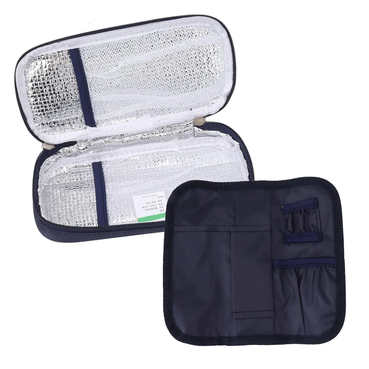 Cooler Bag Insulin Insulation Organizer Travel Portable Case Protector - Blue