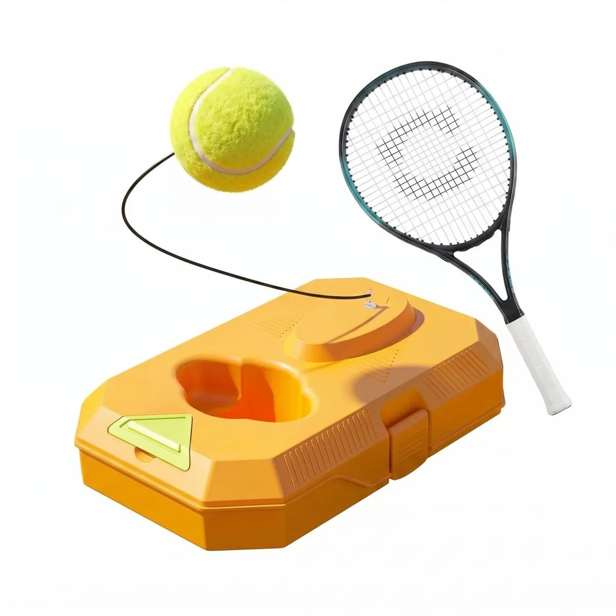 Tennis Training Ball Rebounder with Baseboard