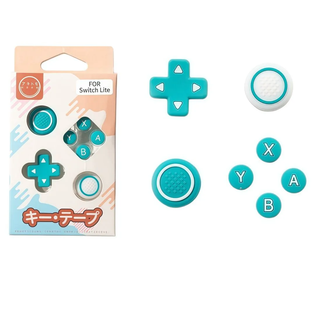 LJCZKA Button Cover Kit Compatible With Nintendo Switch Lite Thumb Caps Set