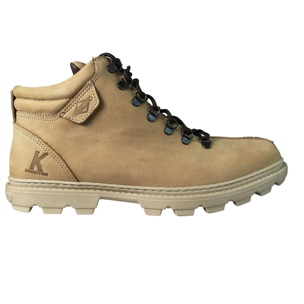 Kingston Oat Khaki Lace Up Boots