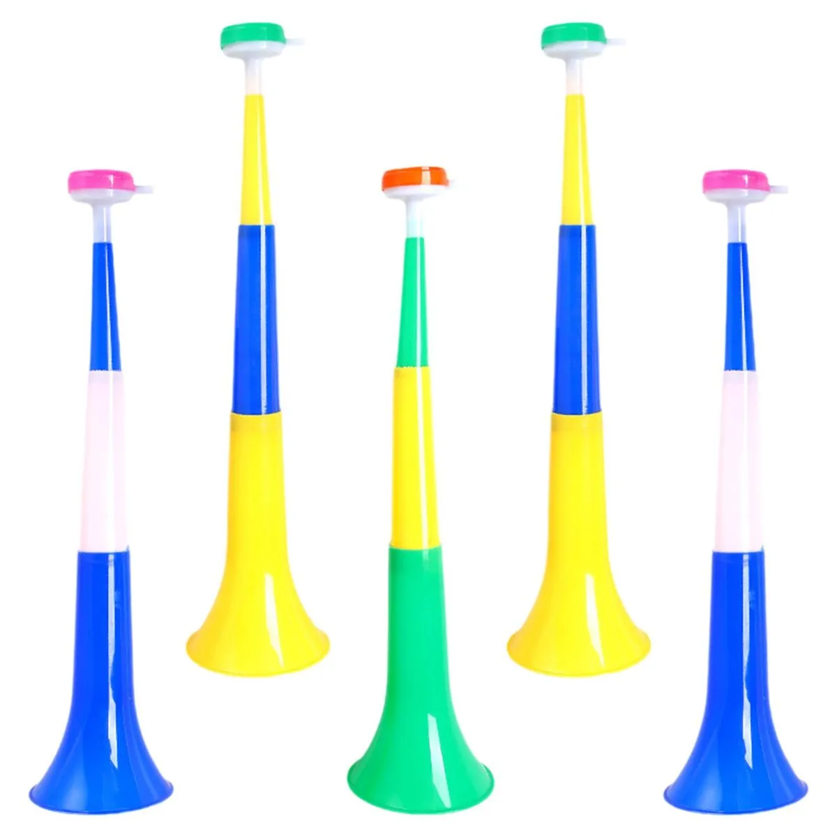5Pcs Football Loud Noise Makers Soccer Trumpet Toys for Sporting Carnival