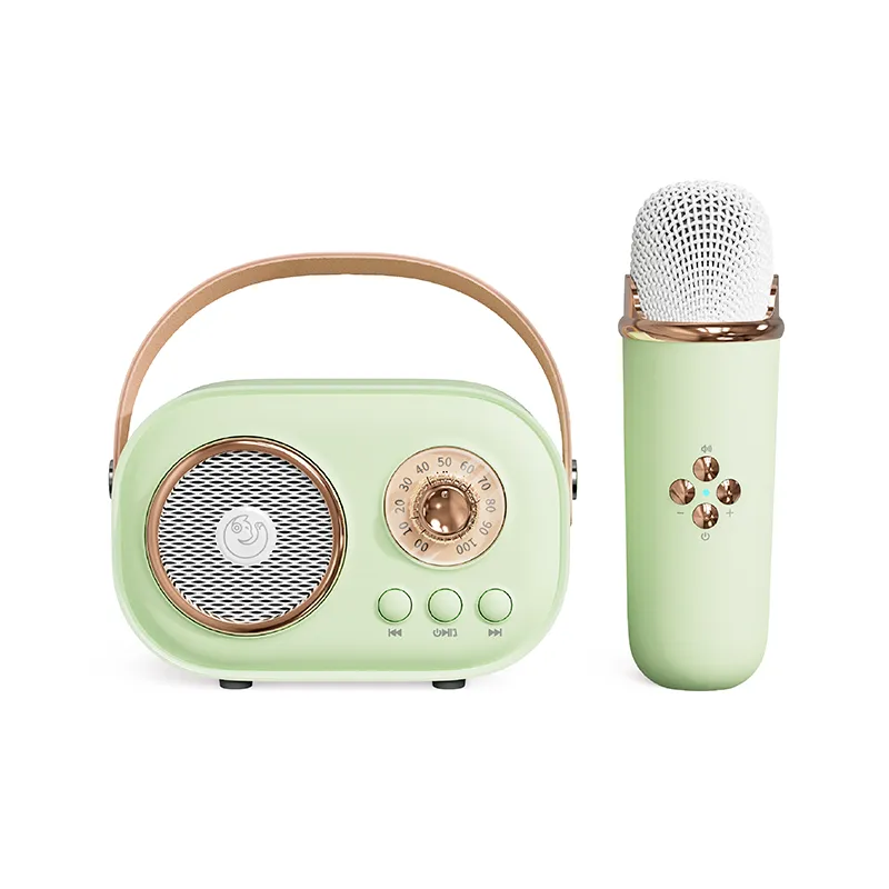 3A C20 Plus Multifunctional Karaoke Bluetooth Speaker With Microphone - Green