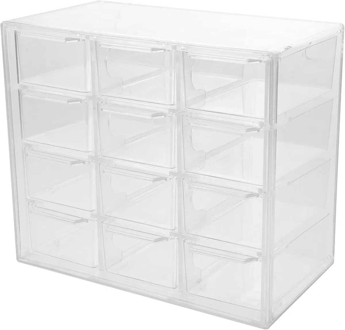 Space-saving 12 Compartment Storage Drawers Modern Desktop Organizers for