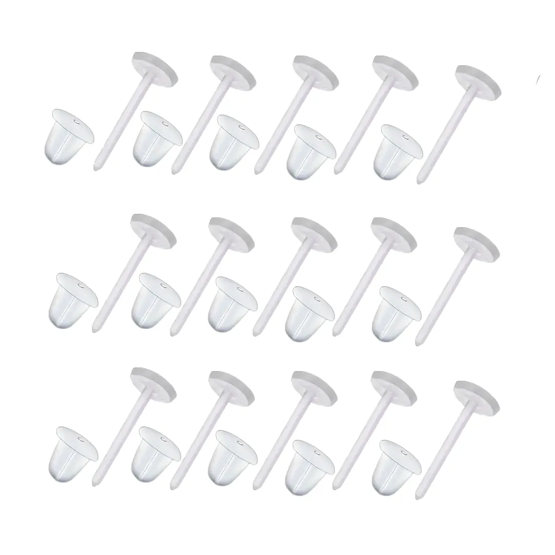 GQactive 15-Pack Transparent Ear Retainers - School & Workplace Compliant