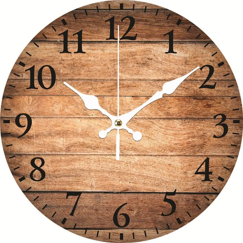 Wall Clock,Silent Battery Powered Wall Mount Clock for Household Bedroom